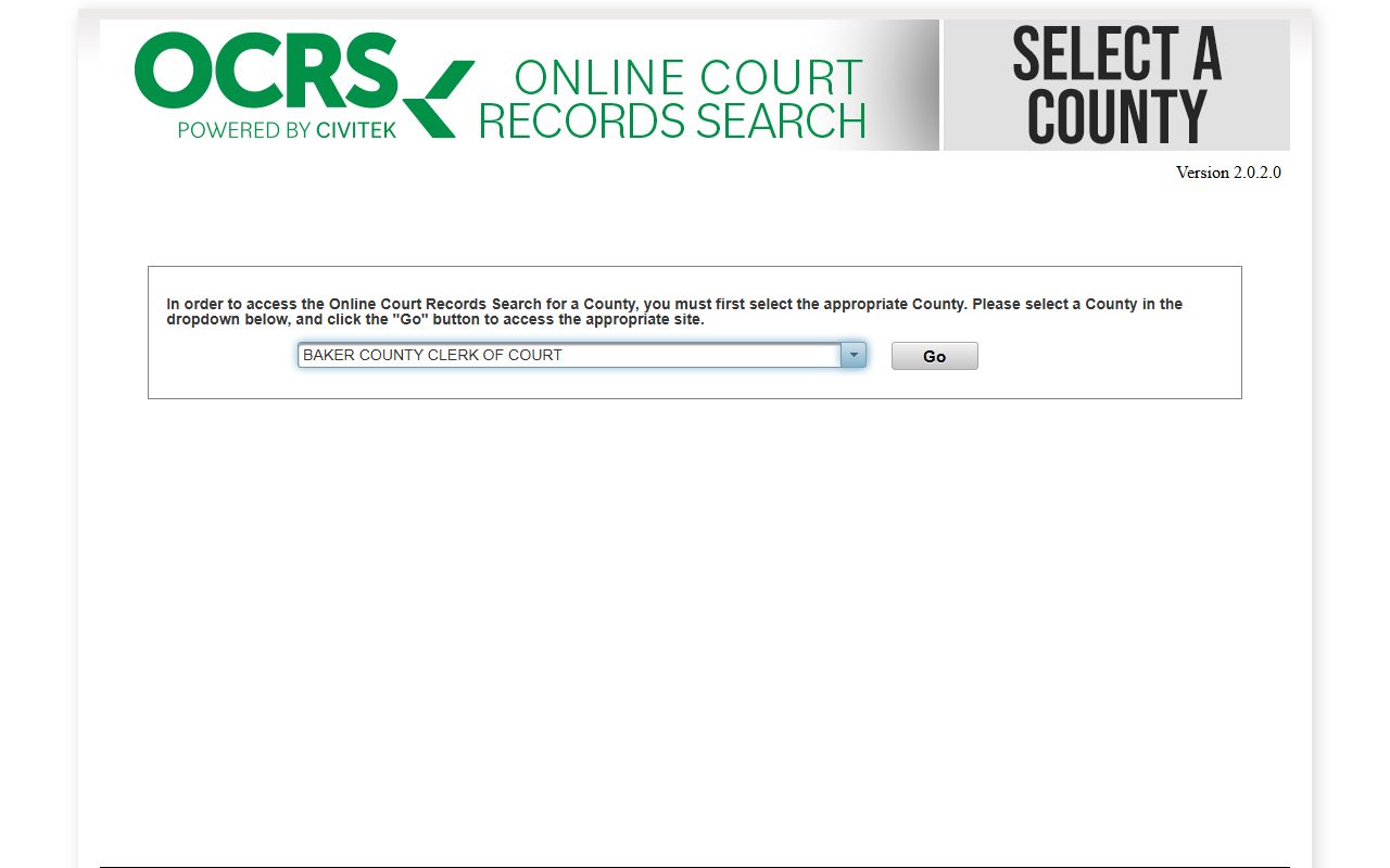 Glades County Civitek Florida court records search portal